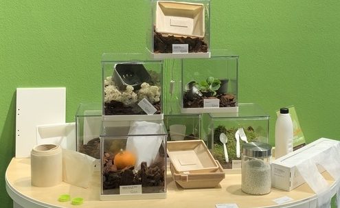 Display of Biodolomer products and prototypes